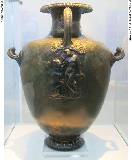 Bronze hydria with a relief of Dionysus and a panther at My Favourite Planet