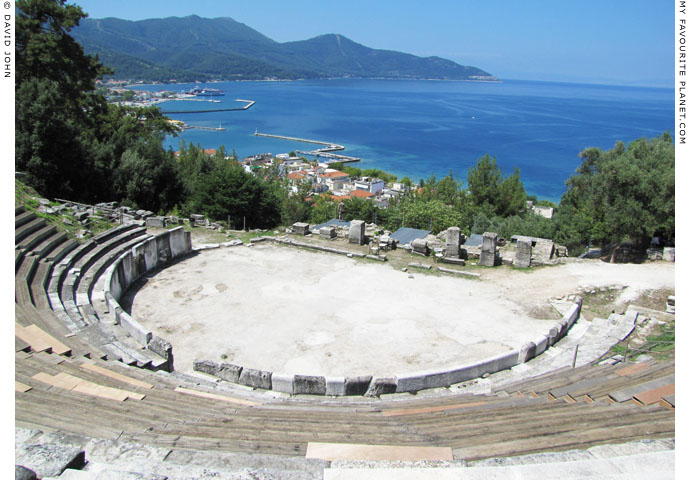The ancient theatre on the acropolis of Thasos at My Favourite Planet