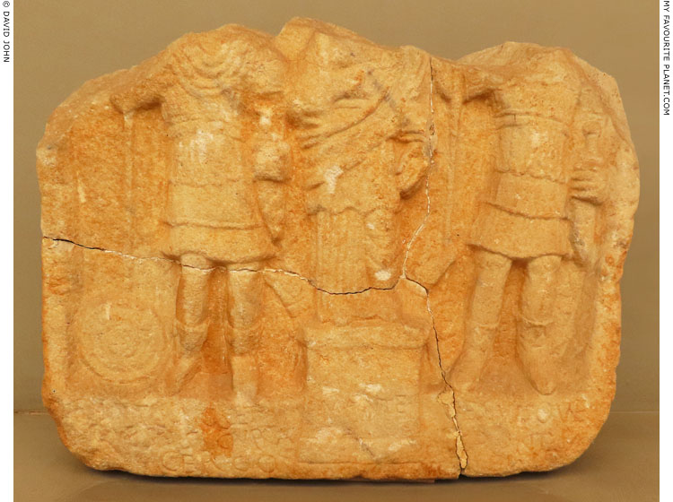 Votive relief of the Dioskouroi and the goddess Manta from Drama at My Favourite Planet Votive relief of the Dioskouroi and the goddess Manta from Drama at My Favourite Planet