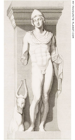 Drawing of the Dioskouros figure from Las Incantadas by Stuart and Revett at My Favourite Planet Drawing of the Dioskouros figure from Las Incantadas by Stuart and Revett at My Favourite Planet