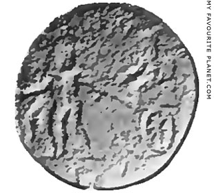 Kleobis and Biton pulling their mother's cart on a coin of Argos at My Favourite Planet Kleobis and Biton pulling their mother's cart on a coin of Argos at My Favourite Planet