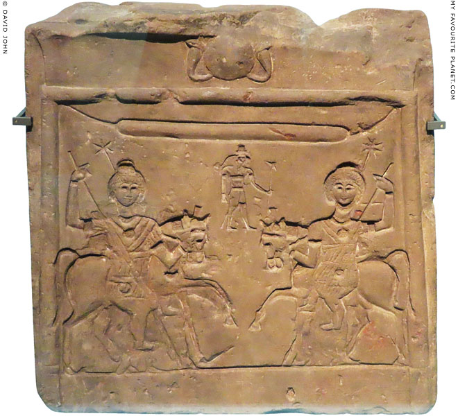 A votive stele with a relief of the Dioscuri in Turin at My Favourite Planet A votive stele with a relief of the Dioscuri in Turin at My Favourite Planet