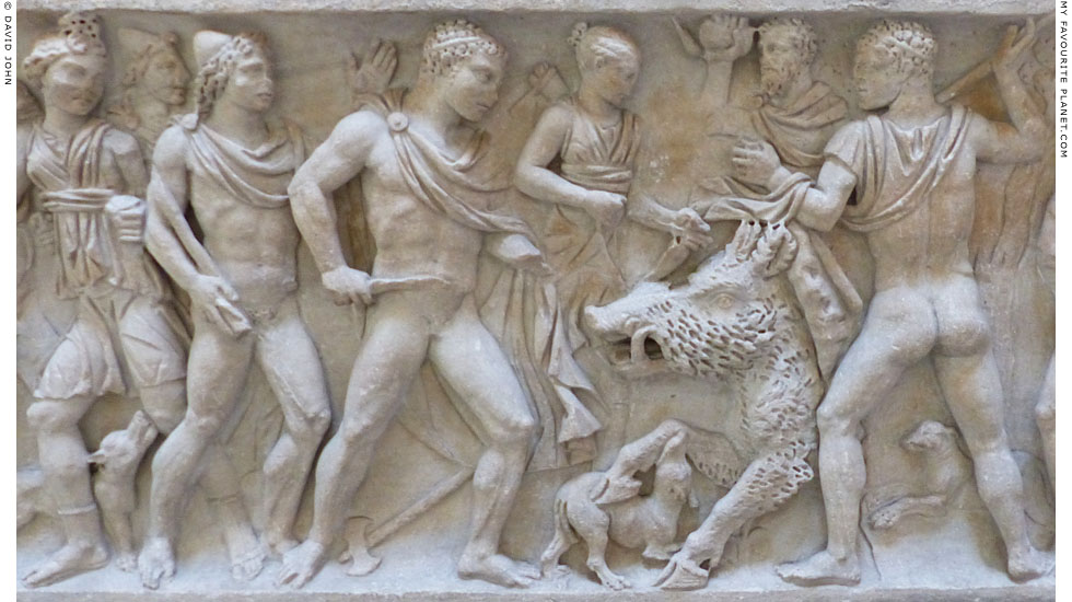 Meleager hunting the Kalydonian Boar, Ashmolean Museum, Oxford at My Favourite Planet