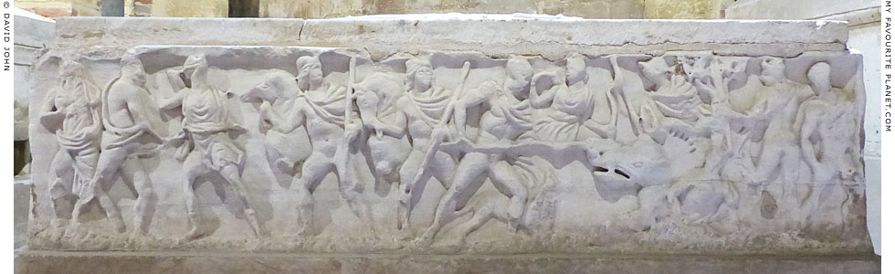Relief of Castor and Pollux at the hunt of the Kalydonian Boar at My Favourite Planet