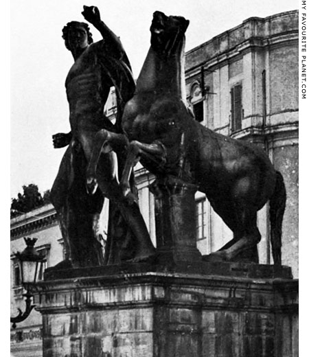 One of the statues of the Dioscuri on the Piazza del Quirinale, Rome at My Favourite Planet One of the statues of the Dioscuri on the Piazza del Quirinale, Rome at My Favourite Planet