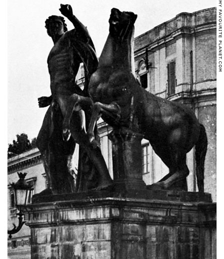 One of the statues of the Dioscuri on the Piazza del Quirinale, Rome at My Favourite Planet