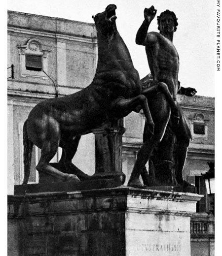 One of the Dioscuri statues, Piazza del Quirinale, Rome at My Favourite Planet One of the Dioscuri statues, Piazza del Quirinale, Rome at My Favourite Planet