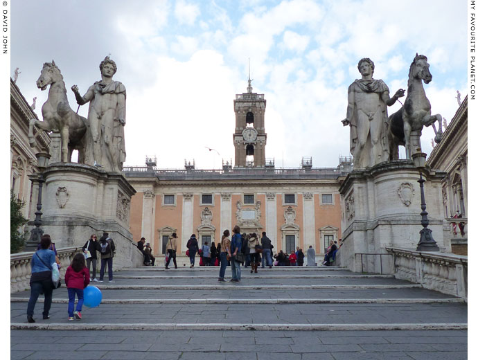 Colossal statues of Castor and Pollux on the Capitoline Hill, Rome at My Favourite Planet Colossal statues of Castor and Pollux on the Capitoline Hill, Rome at My Favourite Planet