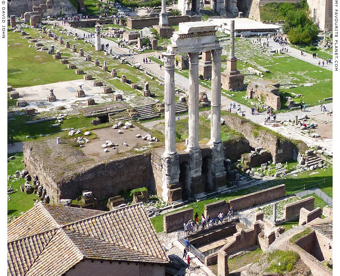 The Temple of the Dioscuri in the Roman Forum at My Favourite Planet