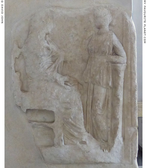 Relief of enthroned Leda with Helen of Troy at My Favourite Planet Relief of enthroned Leda with Helen of Troy at My Favourite Planet
