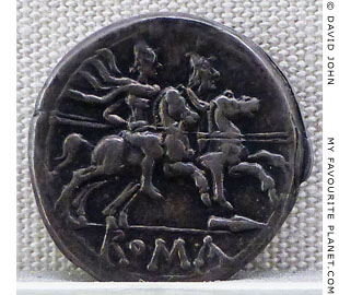 The Dioscuri on a Roman bronze coin at My Favourite Planet The Dioscuri on a Roman bronze coin at My Favourite Planet