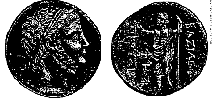 A silver tetradrachm coin of King Prusias I of Bithynia at My Favourite Planet A silver tetradrachm coin of King Prusias I of Bithynia at My Favourite Planet