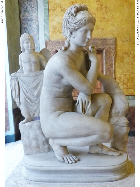 A marble statue of the Crouching Aphrodite type, Palazzo Altemps, Rome at My Favourite Planet A marble statue of the Crouching Aphrodite type, Palazzo Altemps, Rome at My Favourite Planet