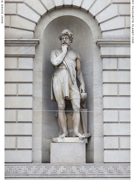 A statue of Vulcan on the Porta Venezia, Milan at My Favourite Planet