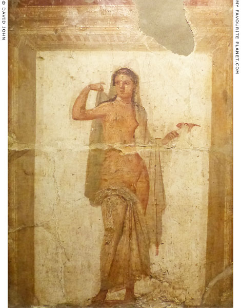 A fresco painting of Hermaphroditus from Herculaneum at My Favourite Planet