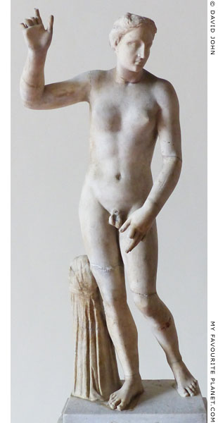 Marble statue of Hermaphroditus from Pompeii at My Favourite Planet