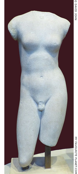 Marble statue of Hermaphroditus in Oxford at My Favourite Planet