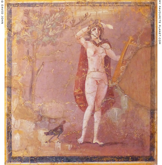 Fresco painting of Hermaphroditus at My Favourite Planet