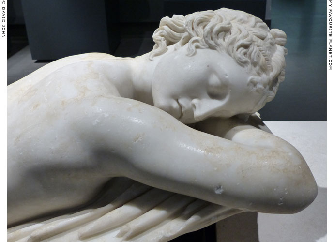Detail of the Terme sleeping Hermaphroditus statue at My Favourite Planet