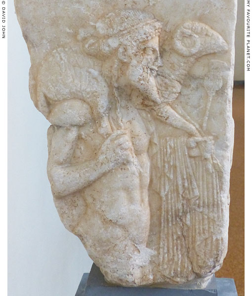 Altar relief of Hermes Kriophoros in Athens at My Favourite Planet