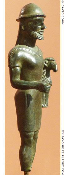 Bronze statuette of Hermes Kriophoros at My Favourite Planet