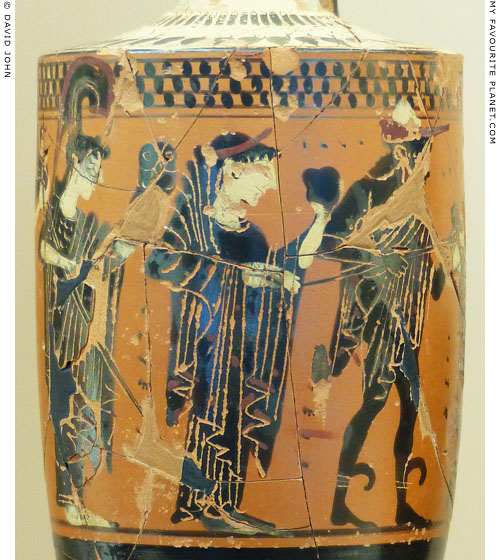 The Judgement of Paris on a lekythos from Kerameikos at My Favourite Planet