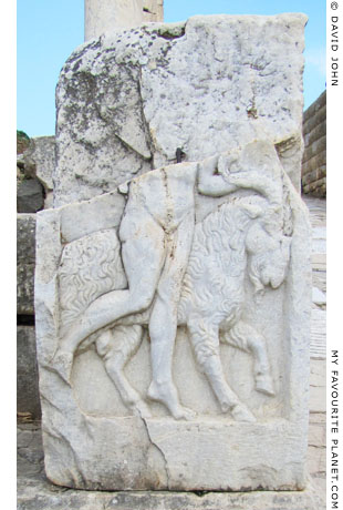 The relief of Hermes with a goat on the north pedestal on the Clivus Sacer, Ephesus My Favourite Planet