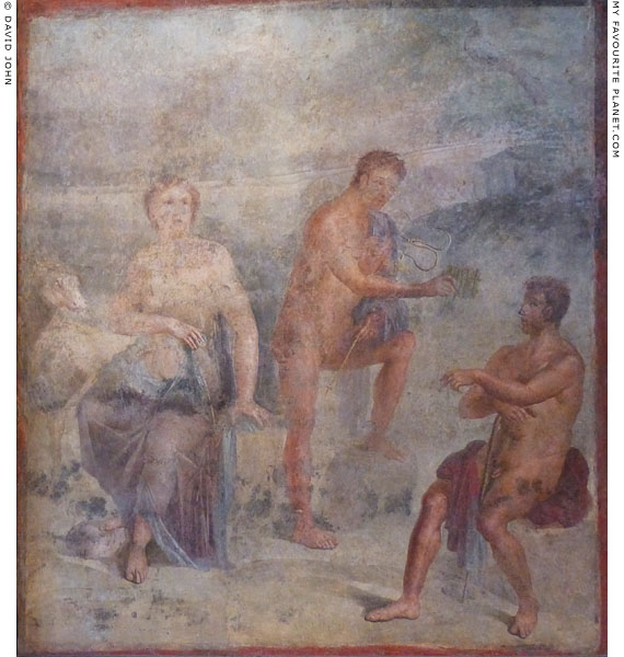 Fresco depicting Io, Hermes and Argos from Herculaneum at My Favourite Planet