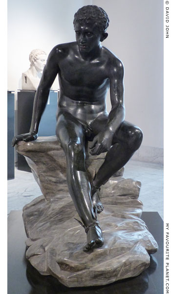Bronze statue of Hermes resting, from Herculaneum at My Favourite Planet