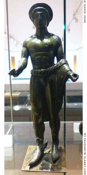 A bronze statuette of the Etruscan god Turms at My Favourite Planet