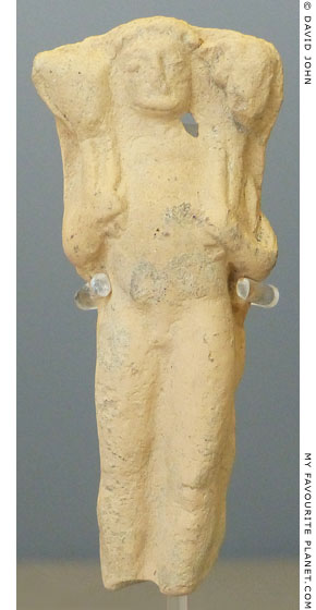 A terracotta statuette of Hermes Kriophoros from Prasidaki at My Favourite Planet