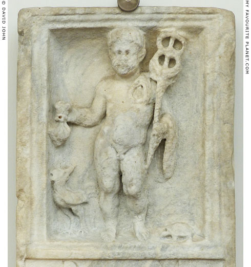 Roman relief of a child as Hermes at My Favourite Planet