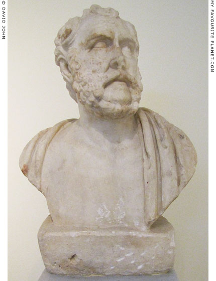 Portrait bust of the Greek Sophist philosopher Polemon at My Favourite Planet