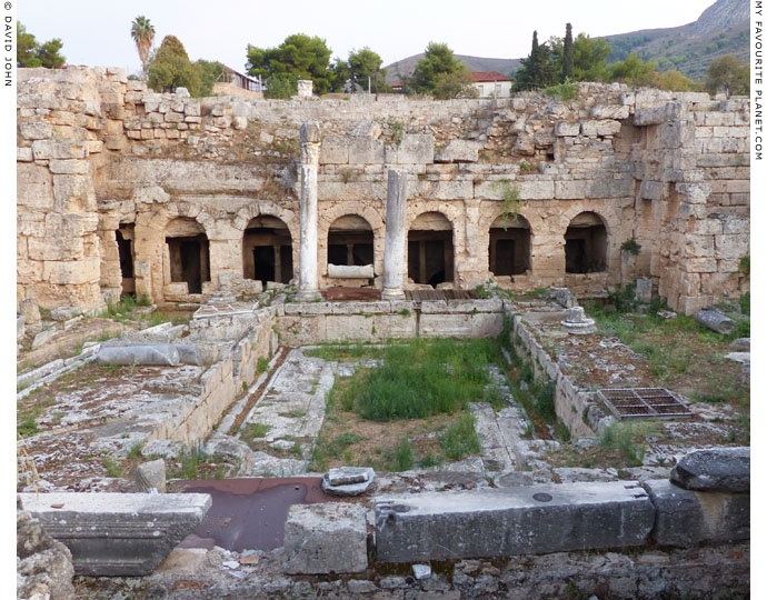The remains of the Peirene Fountain in the Forum of Ancient Corinth at My Favourite Planet