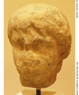 Marble head of Polydeukes in Marathon at My Favourite Planet