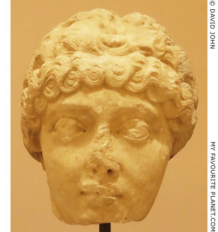 Marble head of Empress Faustina the Younger from Brexiza at My Favourite Planet