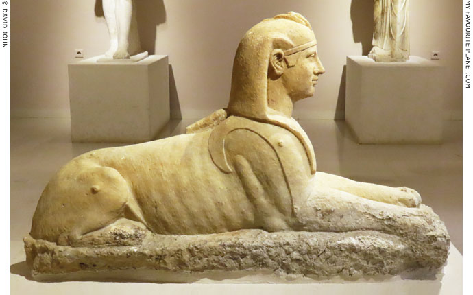 A statue of a Sphinx from the Sanctuary of the Egyptian Gods at Brexiza at My Favourite Planet