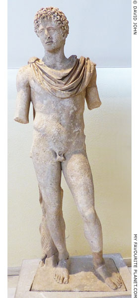 A statue of a nude youth from Kifissia at My Favourite Planet