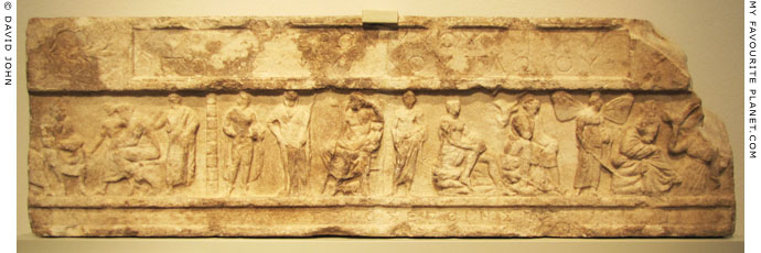 Marble relief frieze from the funerary monument for Hieronymus of Tlos at My Favourite Planet