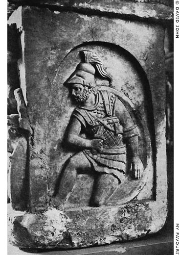 A relief of Ajax committing suicide on an Etruscan funerary urn at My Favourite Planet A relief of Ajax committing suicide on an Etruscan funerary urn at My Favourite Planet