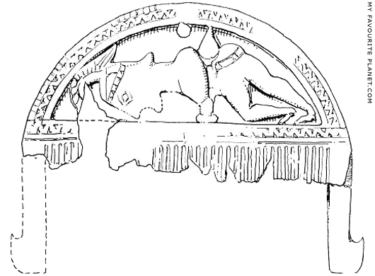 Ajax committing suicide on a Laconian ivory comb at My Favourite Planet Ajax committing suicide on a Laconian ivory comb at My Favourite Planet