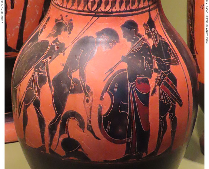 Achilles receiving his armour from his mother Thetis at My Favourite Planet