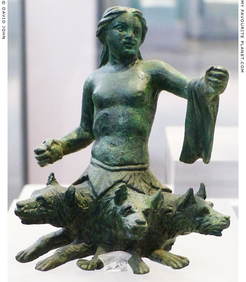 Bronze figurine of Skylla from Thessaly at My Favourite Planet