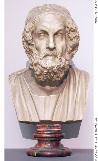 Bust of Homer in the Pergamon Museum, Berlin at My Favourite Planet