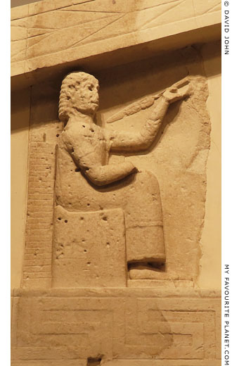 The death of King Priam of Troy on the Gorgon pediment in Corfu at My Favourite Planet The death of King Priam of Troy on the Gorgon pediment in Corfu at My Favourite Planet
