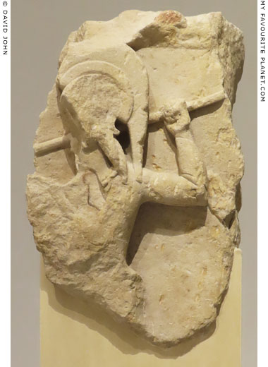A relief of a warrior from the Temple of Artemis, Corfu at My Favourite Planet A relief of a warrior from the Temple of Artemis, Corfu at My Favourite Planet