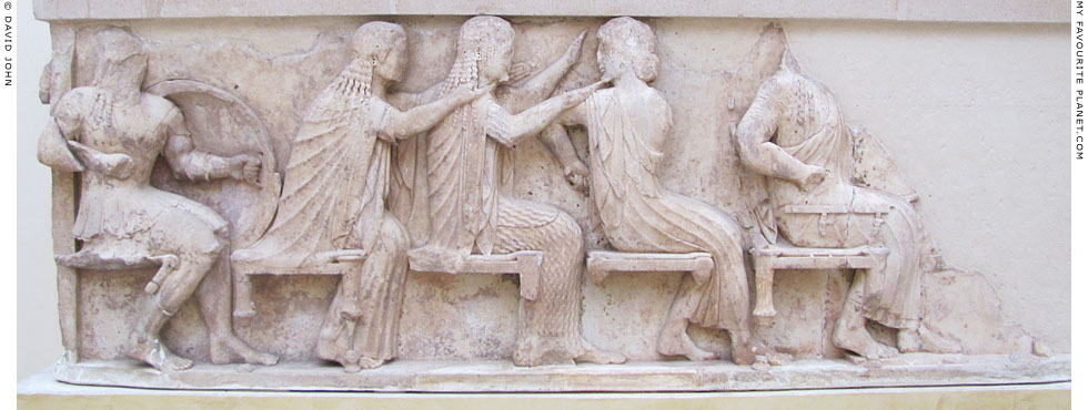 The battle scene on the frieze relief from the east side of the Siphnian Treasury, Delphi at My Favourite Planet The battle scene on the frieze relief from the east side of the Siphnian Treasury, Delphi at My Favourite Planet