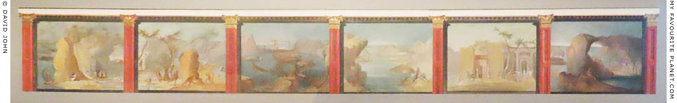 A cycle of fresco paintings depicting scenes from the Odyssey at My Favourite Planet A cycle of fresco paintings depicting scenes from the Odyssey at My Favourite Planet