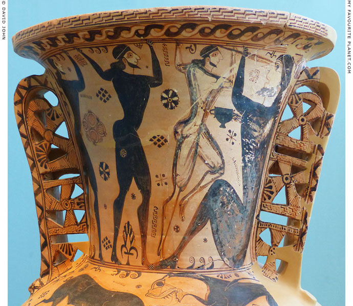Odysseus and his companions blinding the Cyclops Polyphemos, Eleusis at My Favourite Planet Odysseus and his companions blinding the Cyclops Polyphemos, Eleusis at My Favourite Planet