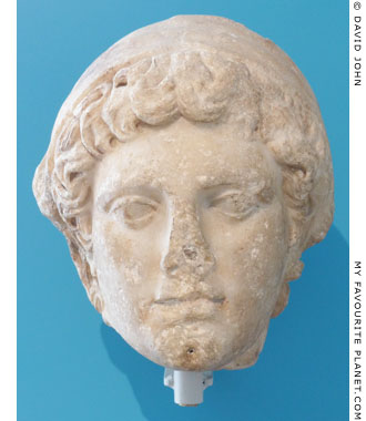 Marble head, perhaps a copy of a statue of Paris by Euphranor at My Favourite Planet Marble head, perhaps a copy of a statue of Paris by Euphranor at My Favourite Planet